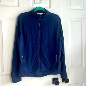 Peter Millar Men’s golf zip up lightweight jacket Navy  Medium